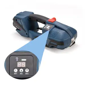 Máquina flejadora eléctrica mejorada V2, herramientas de bandas para cinturones, herramienta de flejado automático para correas de mascotas Pp