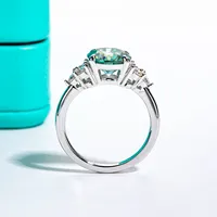 Bague en argent sterling 925 de la marque MuShan, sertie de moissanite VVS, bague scintillante pour femmes, plaquée or véritable 18 carats, bijoux brevetés MST