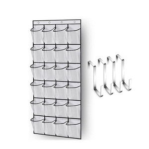 Hot Sale Over the Door <b>Shoe</b> Organizer 24 Large Mesh Pockets, White Made in Vietnam - Product Image 1