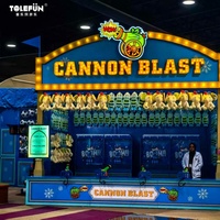 TOLEFUN Direct usine, Stand de jeu de tir commercial de luxe à canon pour parcs d'attractions, parcs d'aventure et fêtes foraines, en PP