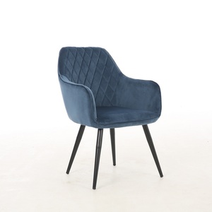 Factory Custom Free Sample Hotel Leisure <strong>Chairs</strong> Fabric <strong>Velvet</strong> Upholstered Dining <strong>Arm</strong> <strong>Chair</strong> - Product Image 2
