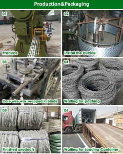 Bobina CBT65 de Grado Industrial, 0.6mm de Grosor, 2.5mm de Espiga, 6521mm de Espaciado, 100mm de Diámetro Exterior, 700mm, 41 Lazos, 10M, Bobina Individual para Cercas de Plantas Químicas - Product Image 4