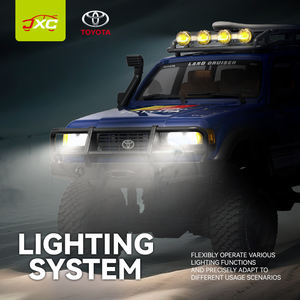 1:12 échelle classiques Land Cruiser LC80 RC modèle voitures tout-terrain 2.4Ghz pleine proportionnelle télécommande Buggies jouets avec éclairage - Product Image 5