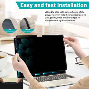 Protector de Pantalla Magnético Anti-Espía de Película PET Flexible para MacBook Air 13.3\" 2010-17, Protección de Privacidad de 360° - Product Image 4