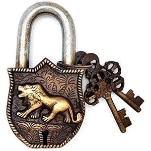 Christmas Sale Functional Brass Tiger Design Door Lock Smart Safety <b>Padlock</b> with 2 <b>Waterproof</b> Keys - Product Image 3