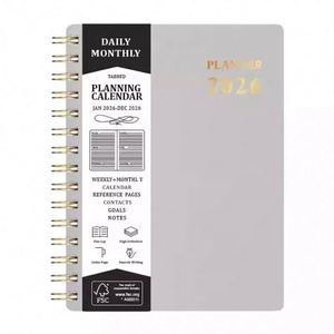 Carnet de notes spirale A5 2026 personnalisable en PP – Le carnet de planification indispensable pour l'école et le bureau de cette année - Product Image 2
