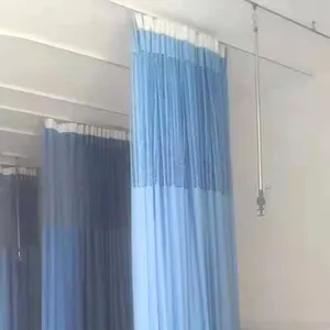 Factory Custom Antibacterial Cubicle Icu Partition Ward Flame Resistant Hospital Medical Privacy Curtain In Emergency Room