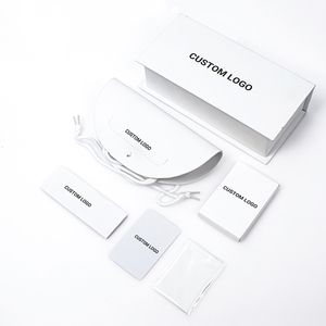 Estuche de <span class=keywords><strong>Gafas</strong></span> de Sol de Cuero PU Blanco de Lujo, Caja de Empaque Personalizada para <span class=keywords><strong>Gafas</strong></span> de Marca y Set de Estuche para Lentes - Product Image 6