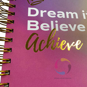 Impresión Profesional Personalizada <span class=keywords><strong>en</strong></span> Papel Sin Estucar, Encuadernación <span class=keywords><strong>en</strong></span> Espiral, Papel de Arte Estucado, Tapa Dura, Esquinas Metálicas Estampadas <span class=keywords><strong>en</strong></span> Oro - Product Image 3