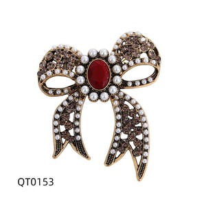 Büyük retro yay broş, moda kadın ceket aksesuarları pins takı - Product Image 3