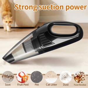 Aspiradora de mano aspiradora de coche inalámbrica aspiradora portátil recargable ligera seca y húmeda para coche, hogar y pelo de mascotas - Product Image 6
