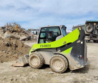 Chargeur compact agricole 0,8 tonne, chargeur sur pneus Zs080V avec moteur de phase 5, mini-chargeur sur roues avec godet de 0,4 m³
