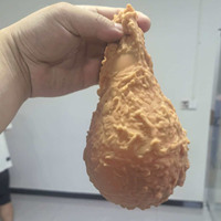 Jouet Squishy en forme de Cuisse de Poulet Frit Géante, à Remontée Lente, Doux à Presser, Sensoriel Anti-Stress, Cadeau de Bureau pour Enfants et Adultes