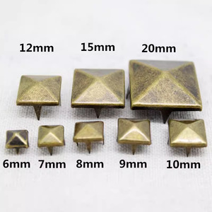 Remaches <span class=keywords><strong>de</strong></span> Hierro <span class=keywords><strong>de</strong></span> Cuatro Puntas <span class=keywords><strong>de</strong></span> 6mm-20mm, Clavos Cuadrados Piramidales Dorados y Plateados para Manualidades, Accesorios para Bolsos <span class=keywords><strong>de</strong></span> <span class=keywords><strong>Teléfono</strong></span> Móvil, Piezas Especiales para Bolsos, Marca XINGHE - Product Image 3