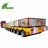 Semi-remorque modulaire en acier robuste à plateau surbaissé pour transport spécial de 100 à 500 tonnes, fabrication chinoise