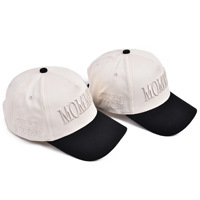 Gorra de Béisbol de 5 Paneles con Bordado 3D en Relieve Bicolor, Fábrica BSCI para Venta al por Mayor, Estilo Urbano, MOQ Bajo, Precio Económico