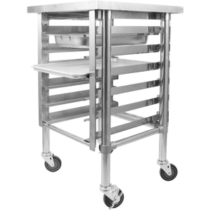 Carrito de Acero Inoxidable de 6 Niveles, Soporte Móvil con Ruedas para Equipo Comercial, para Restaurantes, Panaderías, Servicios de Catering y Cocinas - Product Image 2