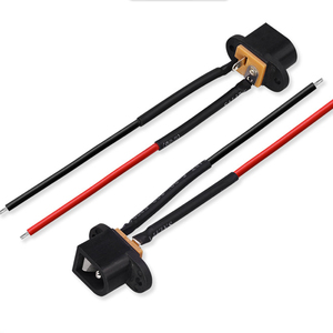 Cable conector <span class=keywords><strong>DC</strong></span> de montaje en panel de bloqueo de tornillo de toma de corriente continua con montaje en brida de - Product Image 4