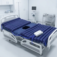 Coussin d'air médical gonflable pliable et portable en PVC respirant anti-escarres pour personnes âgées avec pompe