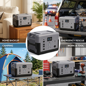 Station d'alimentation portable 1500W 5000 10000 Watts 10kW avec générateur UPS, batterie au lithium LiFePO4 et panneaux solaires – Livraison gratuite - Product Image 2