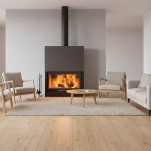 <span class=keywords><strong>Chimenea</strong></span> Moderna <span class=keywords><strong>de</strong></span> Acero <span class=keywords><strong>de</strong></span> 1200 mm para Leña, Ideal para Villas, Salas <span class=keywords><strong>de</strong></span> Estar, Comedores, Hoteles y Apartamentos - Product Image 1