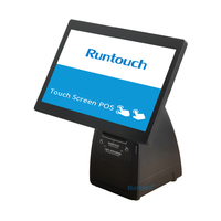 Terminal POS IoT con Windows 10 para quiosco de escritorio, impresora de 80mm, NFC, lector de código de barras, terminal de pago