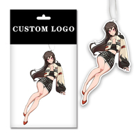 Désodorisant en papier suspendu personnalisé à prix d'usine, motifs de personnages de dessins animés et d'anime, en coton écologique