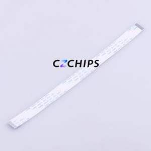 JS10A-12P-200-4-8 FFC Cable (Flexible Flat Cable) P=1mm Connector 12P 1mm 0.3mm Non-Inverting - Product Image 1