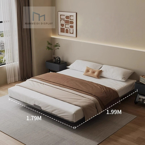 Lit surélevé personnalisé <span class=keywords><strong>chambre</strong></span> silencieuse et inodore dortoir appartement hôtel dortoir lit en métal pour <span class=keywords><strong>couple</strong></span> - Product Image 4