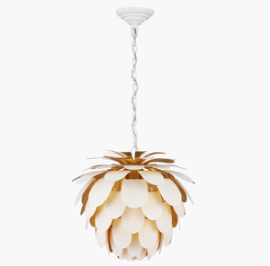 Antique Brass Farmhouse Style Hanging Lamp <strong>Pineapple</strong> Chandelier Danish Pine Cone Pendant <strong>Light</strong> Ceiling <strong>Light</strong> - Product Image 1