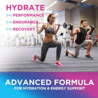 Gummies d'hydratation électrolytique 5-en-1 saveur citron, marque privée OEM/ODM, complément nutritionnel sportif pour l'endurance et la récupération