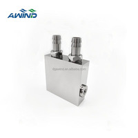 2u serveur bloc de refroidissement de l'eau gpu cpu coldplate anodisé cuivre refroidissement dissipateur thermique liquide froid circulateur micro canal radiateur