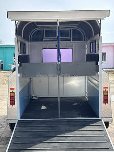 亜鉛メッキ鋼<span class=keywords><strong>2</strong></span>馬トレーラーストレートローディングADRキャンプ & レース用腐食なしフローリングに準拠 - Product Image 6