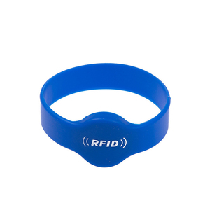 Muestra gratis al por mayor de fábrica de alta calidad 13,56 MHz N213 caucho silicona NFC pulseras con RFID pulseras promocionales - Product Image 2