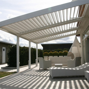 Padiglione di cedro su misura di alluminio rilassante cortile esterno con baldacchino retrattile giardino patio spazio elegante - Product Image 2