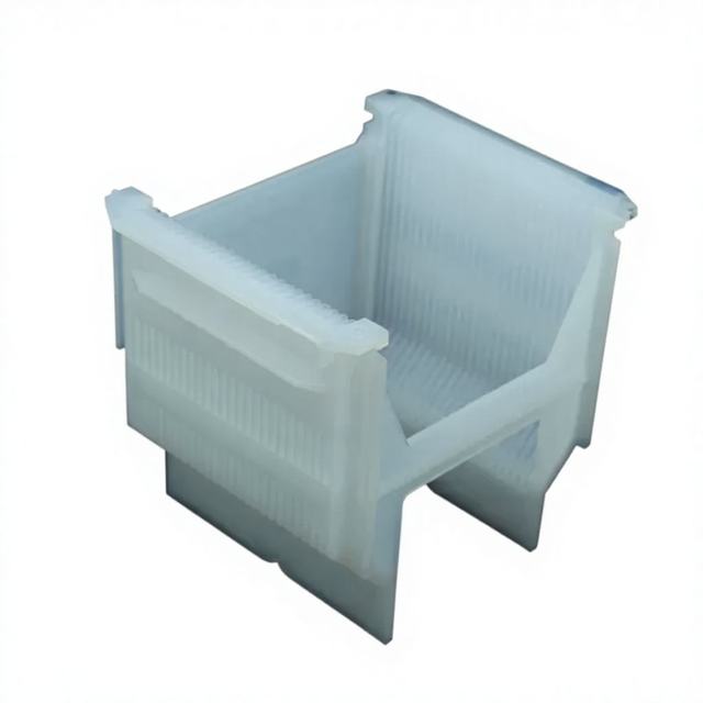 High Purity Low Particle Anti Corrosion PFA Wafer Cassette for Semiconductor Wet Process Wafer Cleaning Handling
