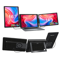 Producto en Tendencia 2026: Monitor Portátil de 16 Pulgadas para Laptop, Horizontal y Vertical, Plug & Play, Tipo-C y HD, Monitor para Juegos