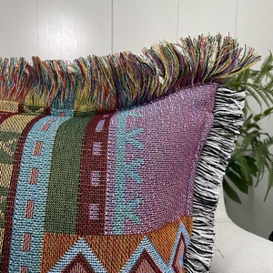 2024 Phong Cách Mới Tùy Chỉnh Tấm Thảm Gối Với 5Cm Tua Sofa Đệm Bìa 45*45Cm Hoa Hướng Dương Mô Hình - Product Image 5