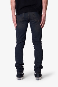 Jeans en denim pour homme de haute qualité, coupe skinny, marque AM Street, lavage noir, taille mi-haute, style hip-hop, respirant, streetwear, Y2K, OEM ODM - Product Image 5
