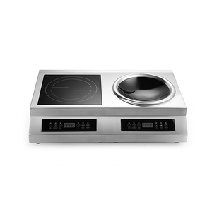 Cuisinière à induction commerciale à double brûleur 5000W avec technologie Half Bridge, chauffage rapide, contrôle précis de la température, AM-CD207 Co - Product Image 1