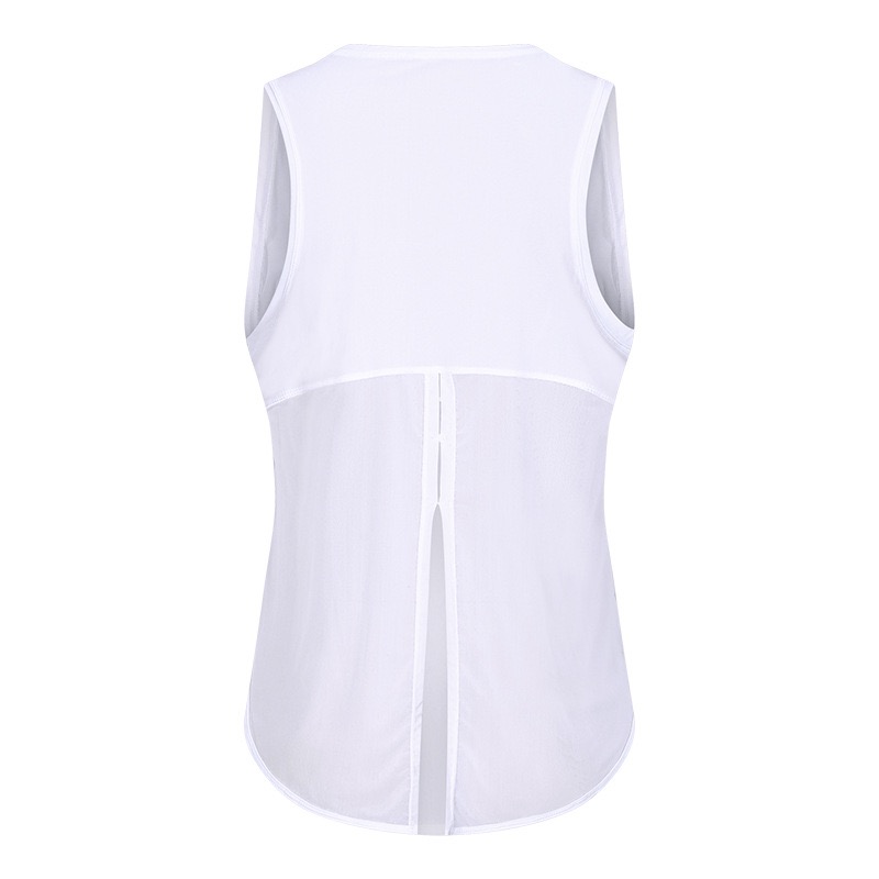 2026 New Style Plus Size Sleeveless Yoga Top Back Slit Allows Customizable Round-neck Design Quick Dry Breathable Lightweight