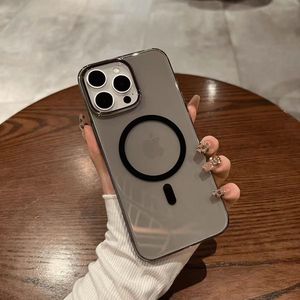 Cao rõ ràng Magnetic PC trường hợp điện thoại cho iPhone 16 Pro trong suốt không dây phí điện thoại di động Trường hợp đối với iPhone 16 15 14 13 12 - Product Image 5