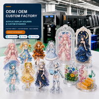 Standee Akrilik Anime 5080 DPI Cetak Offset dengan Foil Emas & Perak Tersedia Grosir & Sampel untuk Dekorasi Otaku
