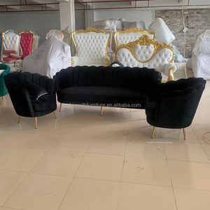 Juego de Muebles de Sala de Estar Estilo Americano Antiguo a Precio de Fábrica, Diseños de Sofás Seccionales de Tela - Product Image 4