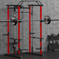 Estructura de Acero Multifuncional para Dominadas, Sentadillas y Ejercicios de Fuerza en Casa y Gimnasio