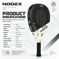 Fabricant OEM de premier plan, conception personnalisée, système anti-vibrations, impression 3D, noyau en EVA, raquette de padel populaire en fibre de carbone 12K