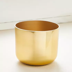 Modern <b>Large</b> & Small Hammered Metal Flower <b>Pots</b> Indoor Outdoor Office Home Garden Nursery Decor Planter <b>pot</b> - Product Image 3