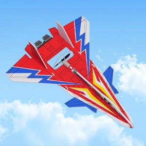 طائرة لعبة للأطفال طراز J-20 كهربائية قابلة للتجميع مع دوران ورمي يدوي وإمكانية إعادة الشحن وتصوير فيديو بدقة 1080p FHD للاستخدام الخارجي - Product Image 1