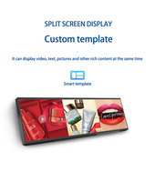 Écran LCD pour Magasin de Détail 36 Pouces 1920x540 Android 10 2 Go 32 Go CMS Intégré Télécommande OEM/ODM pour Centre Commercial & Éducation