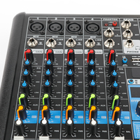 Bullfighter M8 Professional, mixeur audio 8 canaux avec 99 effets intégrés, connexion USB/sans fil, suppression du bruit, double connectivité